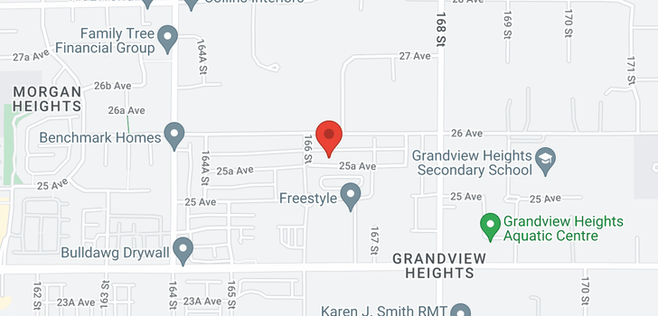 map of 16633 25A AVENUE